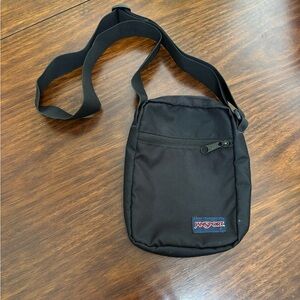 JanSport Black Mini Crossbody Bag